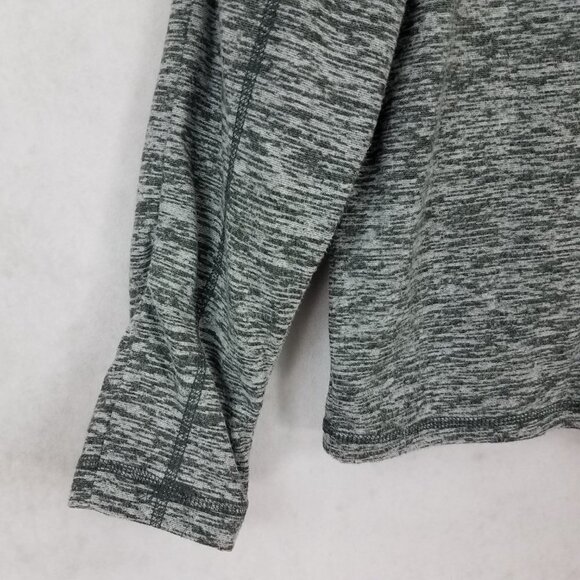 NEW Vintage 1946 Nordstrom Men's M 1/4 Zip Fleece Pullover Top in Charcoal Gray - Picture 2 of 10